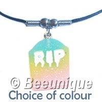 Coffin RIP Necklace